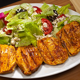 Image of CHICKEN BREAST ON GREEK SALAD