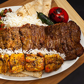 Image of CHELO KABOB BARG and CHICKEN KABOB