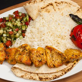 Image of CHICKEN KABOB plate