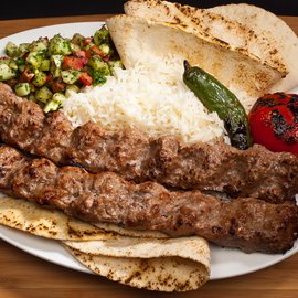 Image of PERSIAN KOUBIDEH BEEF plate