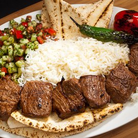 Image of BEEF SHISH KABOB plate