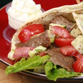 Image of GYROS made with beef and lamb meat
